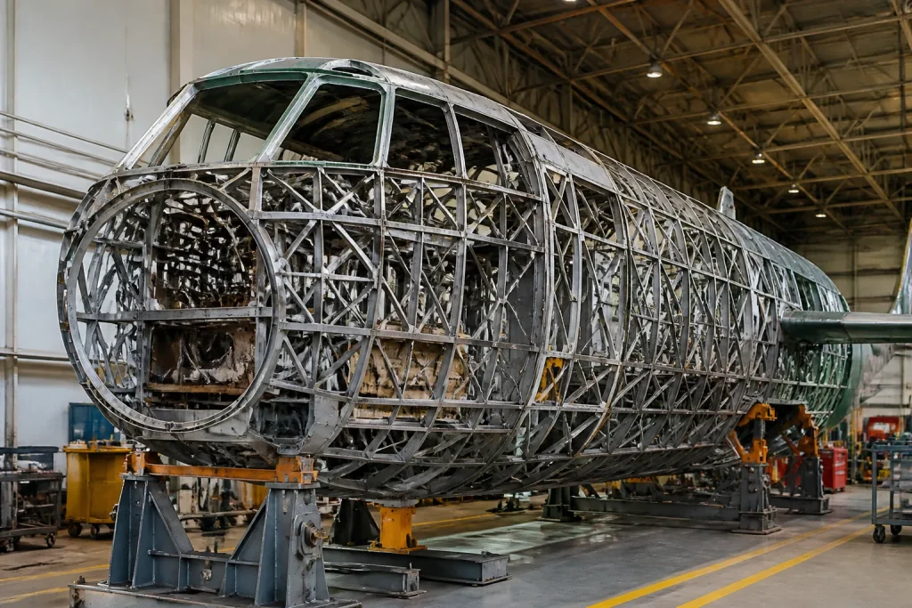 Avion experimentale Bristol structures metalliques en test