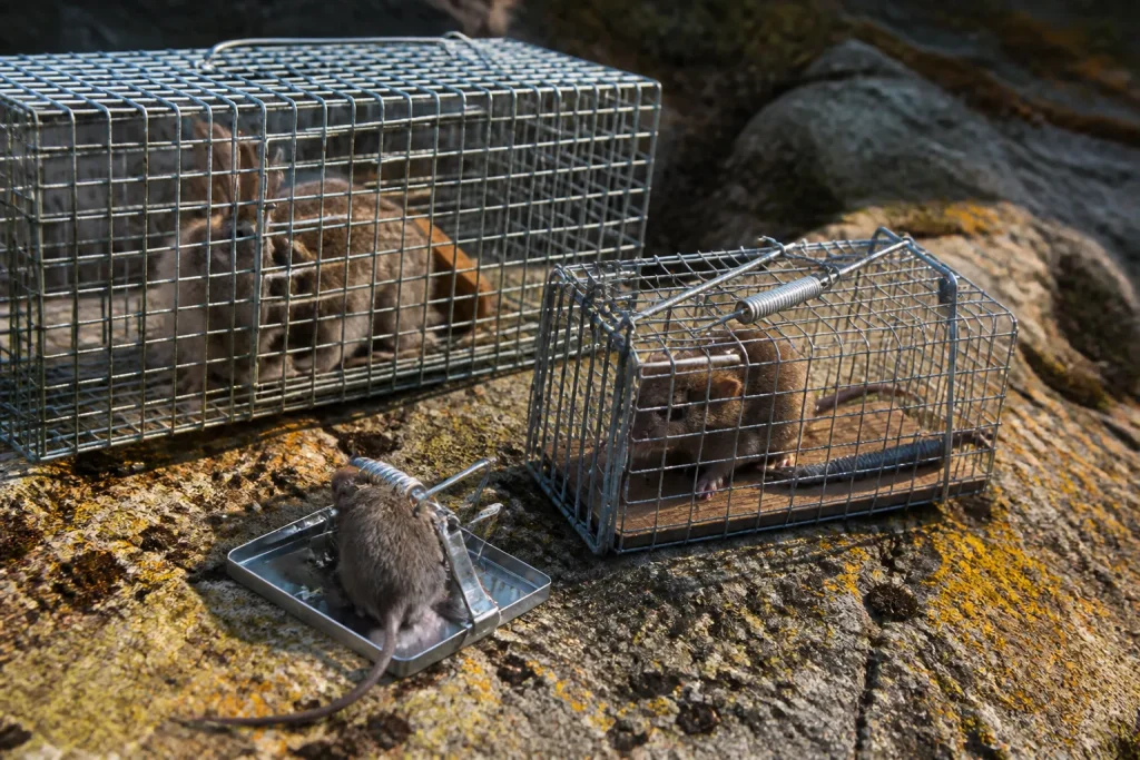Pieges lapins souris rats ile rocheuse