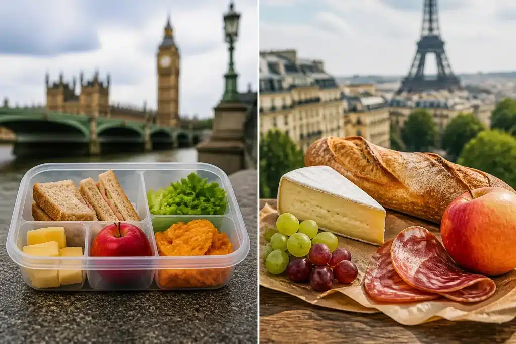 Boite repas britannique comparee avec marche francais immobilier